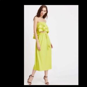 Summer Crop Top Skirt Set